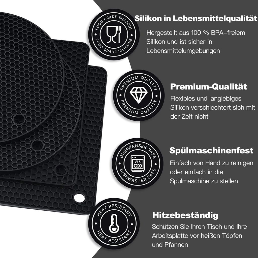 Grill Fettbecher Liner Aus Silikon - 4er Set Tropfschalen