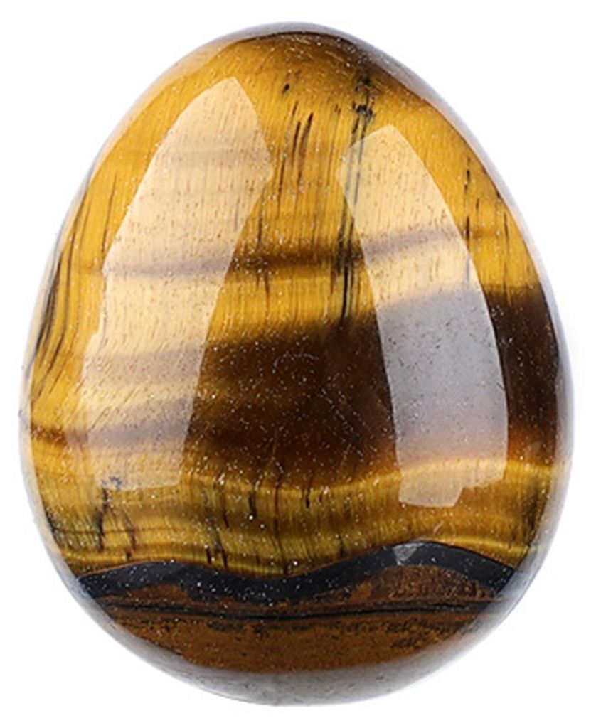 Mikrolandschaft-Ornamente mit eiförmigem, poliertem Naturstein, farbenfrohe Tischdekoration für Ostern