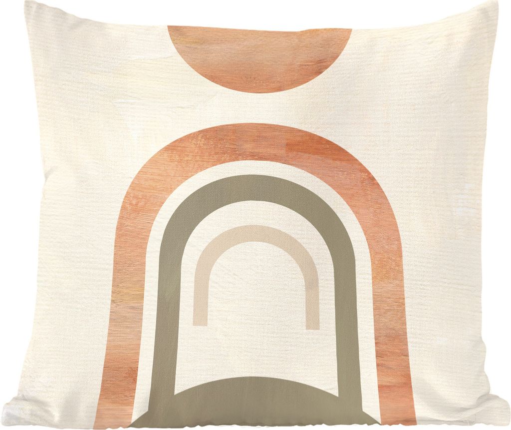 MuchoWow Zierkissen Sofakissen Wohnzimmer Dekokissen 40x40 cm Design - Rosa - Abstrakt - Foto Kissen - Schlafzimmer Dekoration