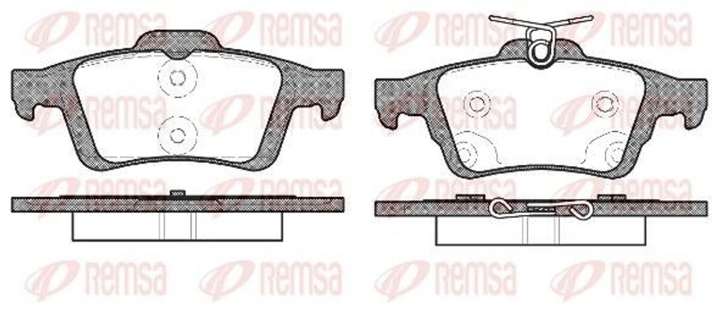 REMSA Bremsbeläge Satz Hinten Bremsklötze für OPEL Vectra C Caravan (Z02) 0842.70
