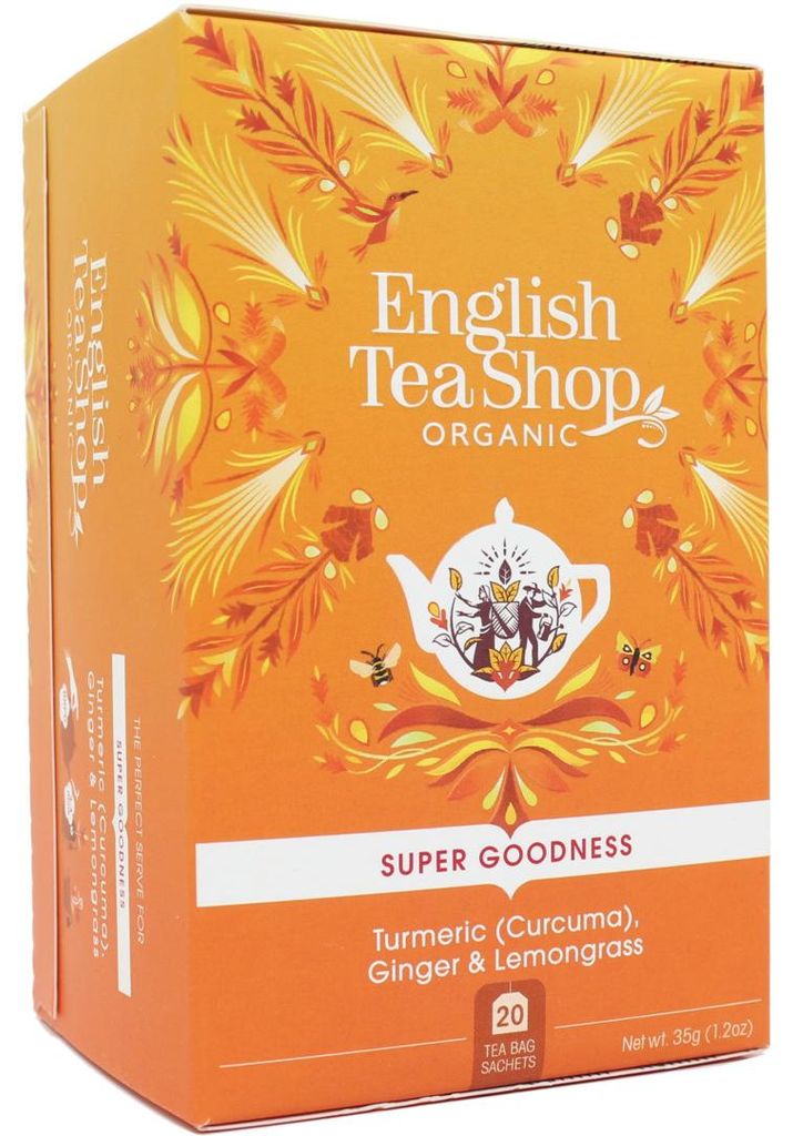 English Tea Shop Turmeric ginger & lemongrass  (20 zakjes) Productafbeelding 