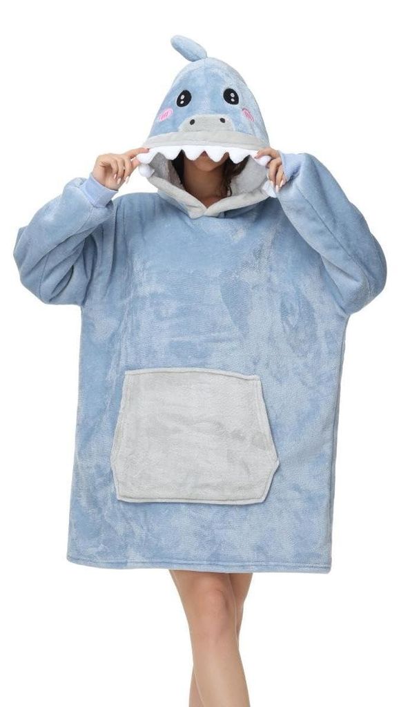 Coperta in pile con cappuccio per adulti Immagine del prodotto 