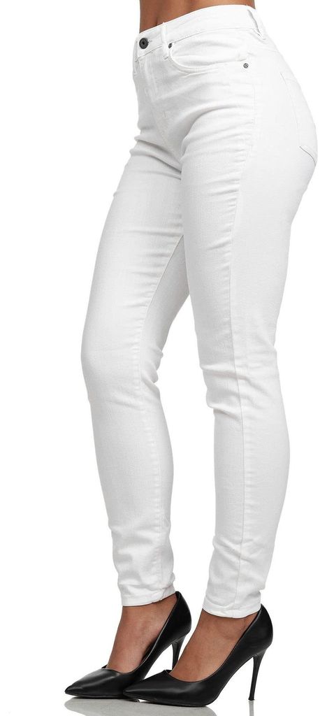 Pantalones vaqueros de corte ajustado y cintura alta para Imagen del producto 