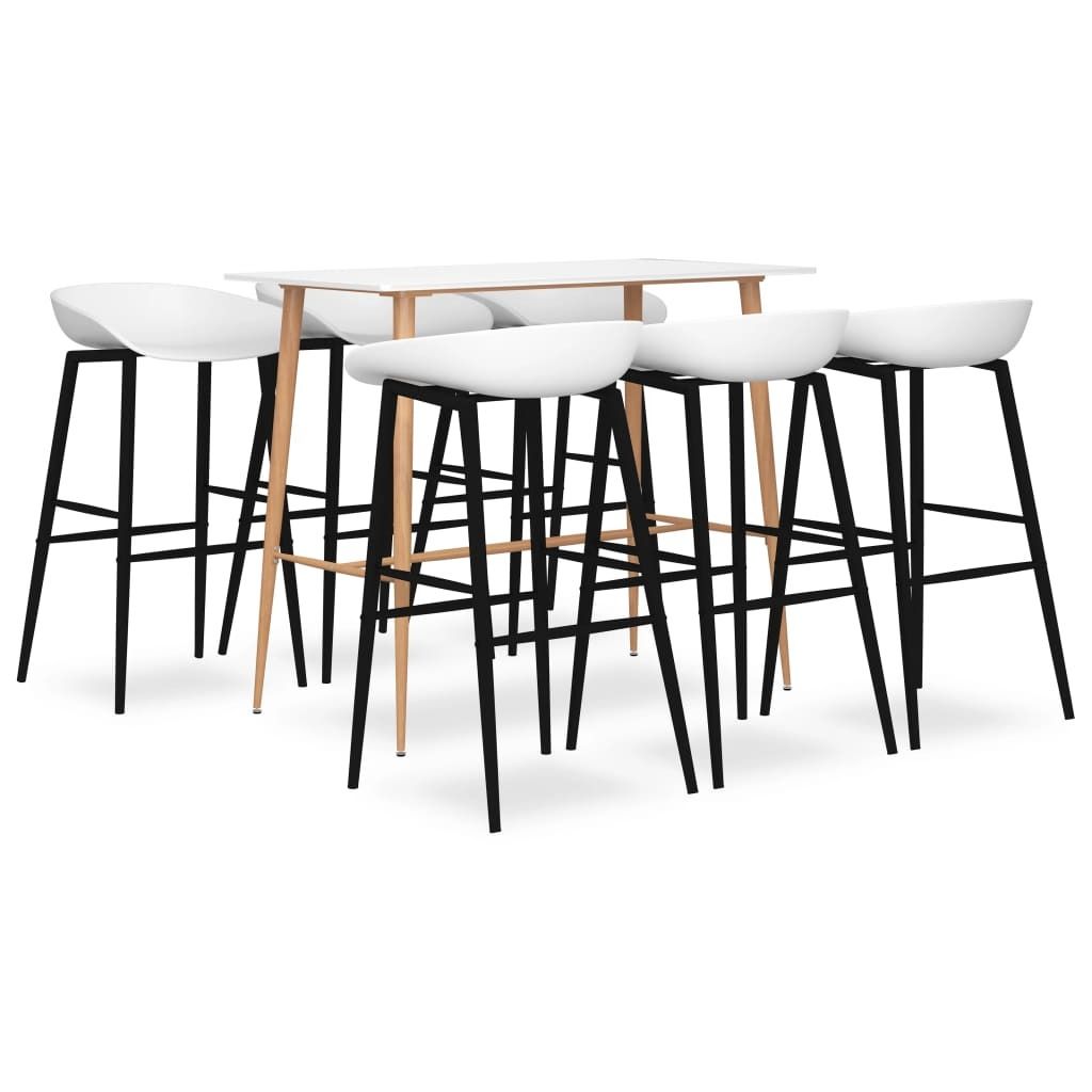 7-tlg. Bar-Set Weiß