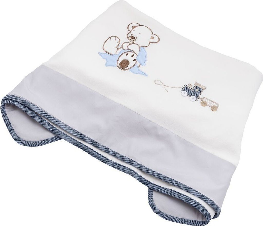 Be Be ́s Collection Nicki-Schmusedecke Oskar blau 16.4