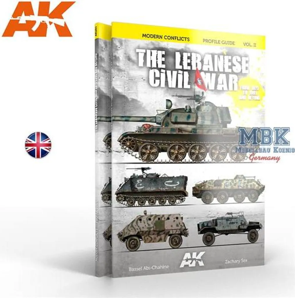 Livre AK-285 Guerres au Liban Vol 2 avec profils couleurs de blindés