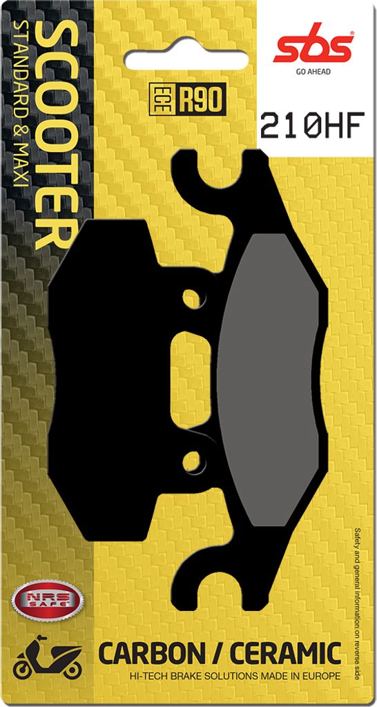 Scooterbelag SBS 210HF (Satz pro Scheibe) Street Ceramic