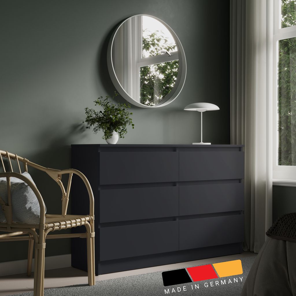 Kommode 80 | 100 | 120 | 140 cm breit mit Schubladen Produktbild 