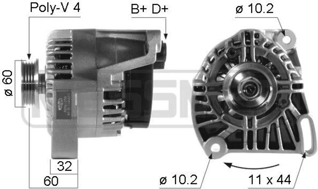 Alternateur Neuf pour Fiat Doblo Palio Panda Punto Seicento et Strada