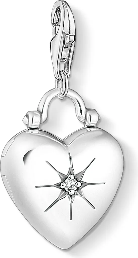 Thomas Sabo Charm Pendentif Médaillon de Cœur 1746-643-14 en Argent