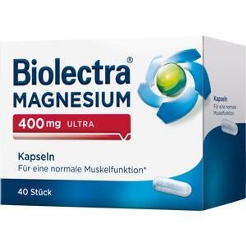 BIOLECTRA Magnesium 400 mg ultra Kapseln, 40 St.