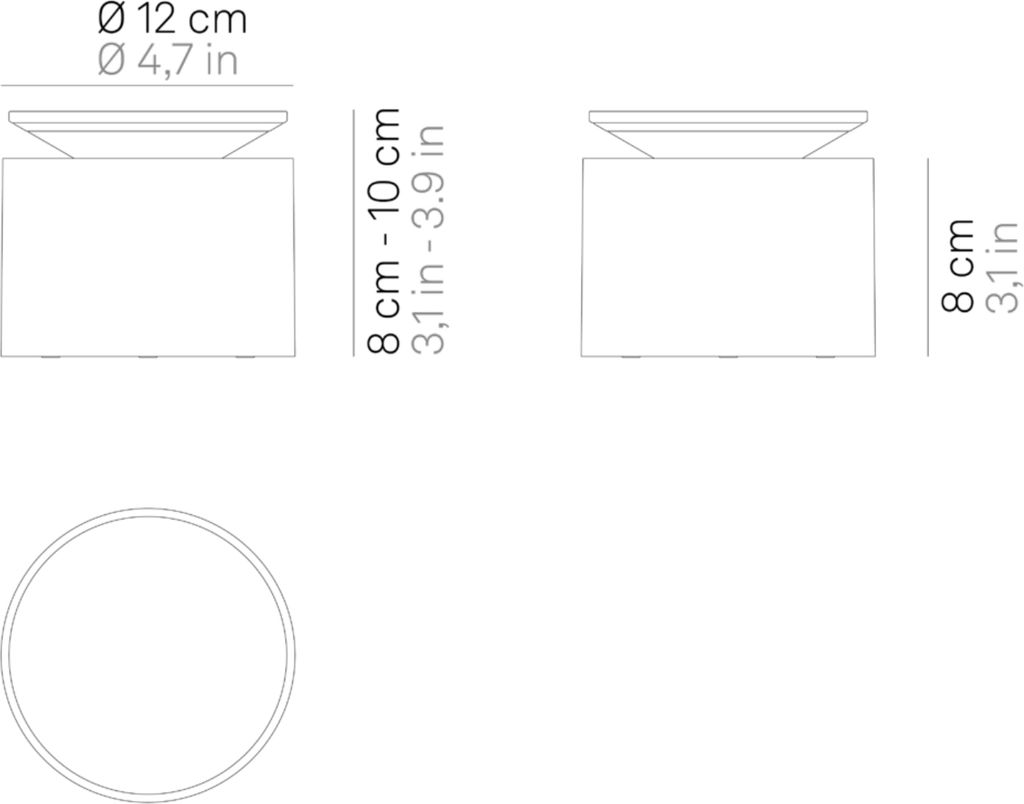 Zafferano Push Up Tischlampe - Aufladbare LED Außenlampe - Produktbild 8