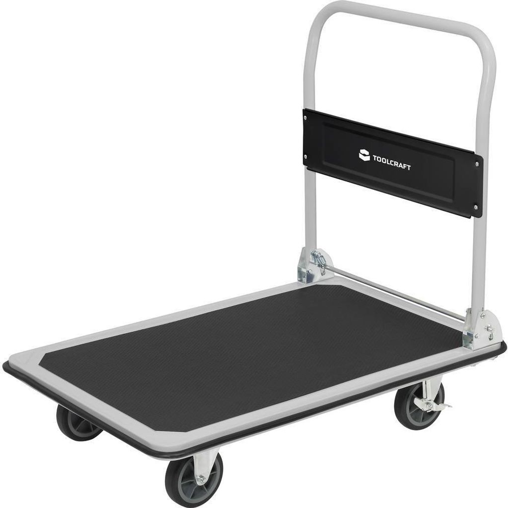 TOOLCRAFT Handwagen klappbar, Feststeller Stahl, PP, Thermoplastisches Polyurethan Traglast (max.): 150 kg