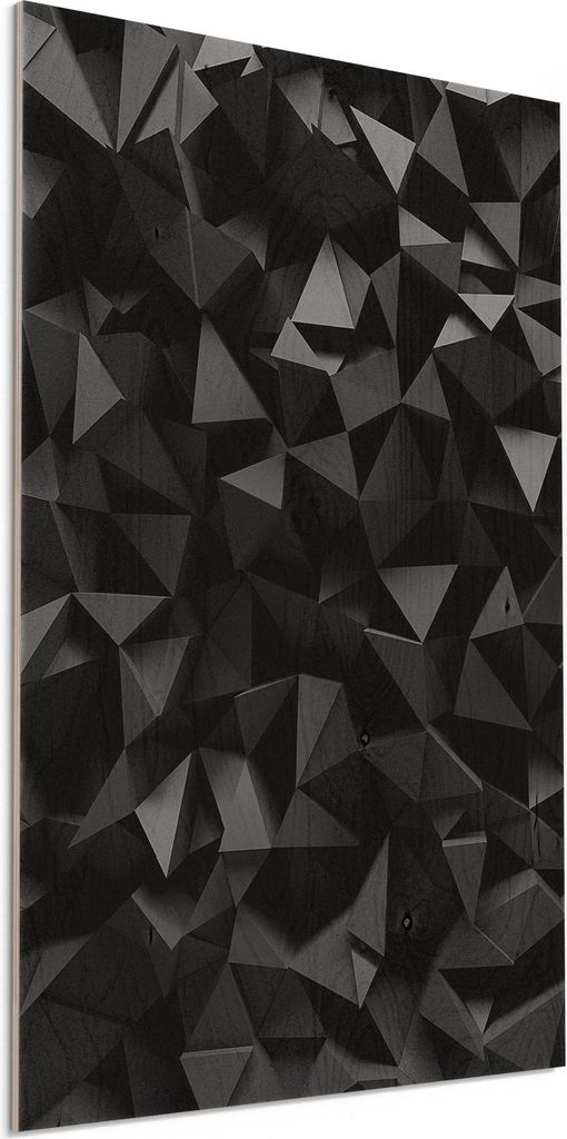 DEQORI Holzbild 40x60 cm 'Bizarre Oberfläche' Bild auf Holz Wandbild Kunstdruck