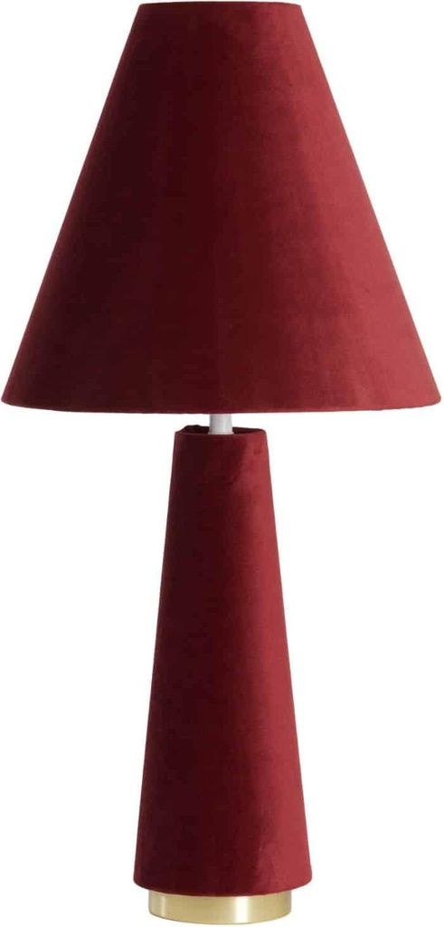 Light & Living - Tischleuchte Devia - Rot - Ø30x61cm Tischlampe - Nachttischlampe, Wohnzimmer, Schlafzimmer