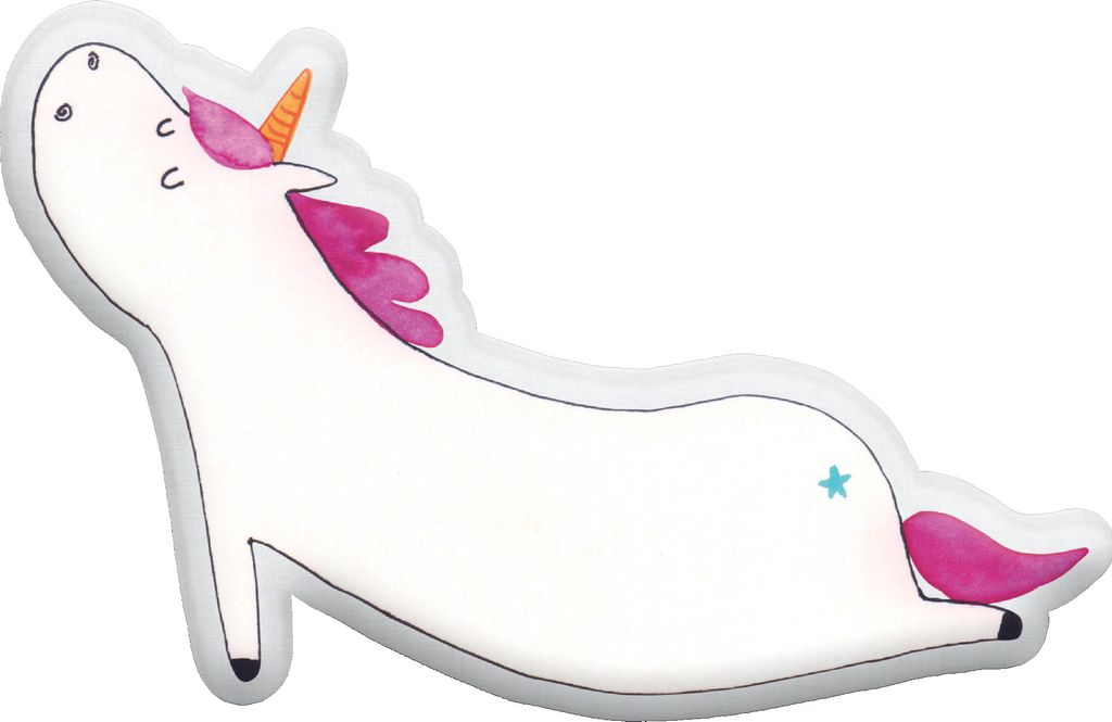 Mr. & Mrs. Panda Kissen Kuscheltier Einhorn Yoga 55 cm - Weiß - Geschenk, Unicorn, Sport, Achtsamkeit, Kuschelkissen, Lustig, Namaste, tierform, P...