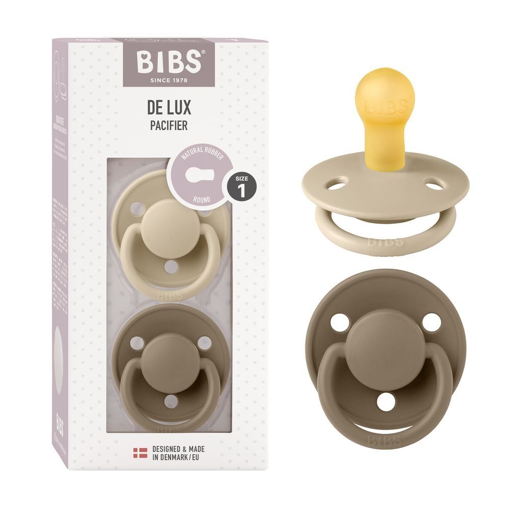BIBS De Lux fopspeen, 2-pack, BPA-vrij, kersenmodel speen. Productafbeelding 