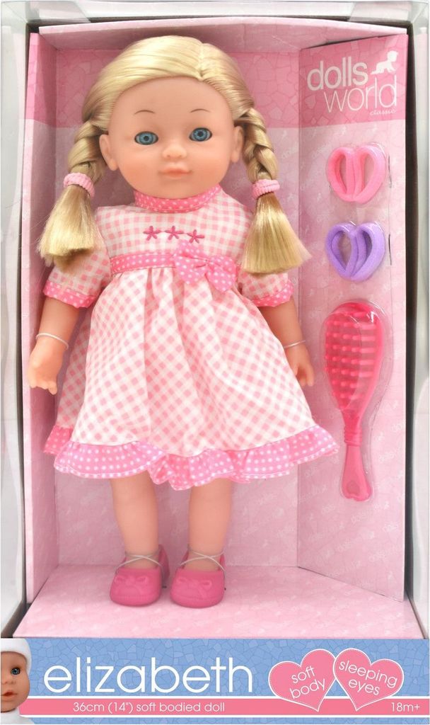 Puppe Elizabeth, 36 cm, realistische Gesichtszüge, perfekt Produktbild 