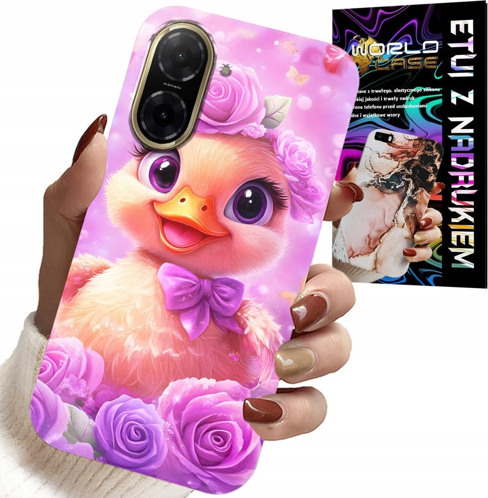 Hülle Für Xiaomi Redmi A5 - Süsse Ente, Ente Auf Rosa Hintergrund
