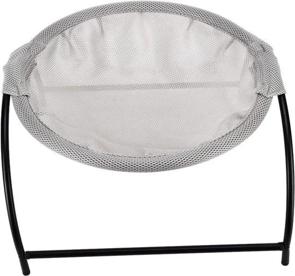 Lit suspendu pour chat gris - Idéal pour les siestes d'été au frais