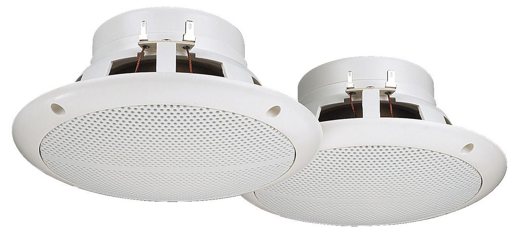 MONACOR Einbaulautsprecher 8Ohm 30W 87dB AußenDM18cm 2Stk ws SPE-265/WS