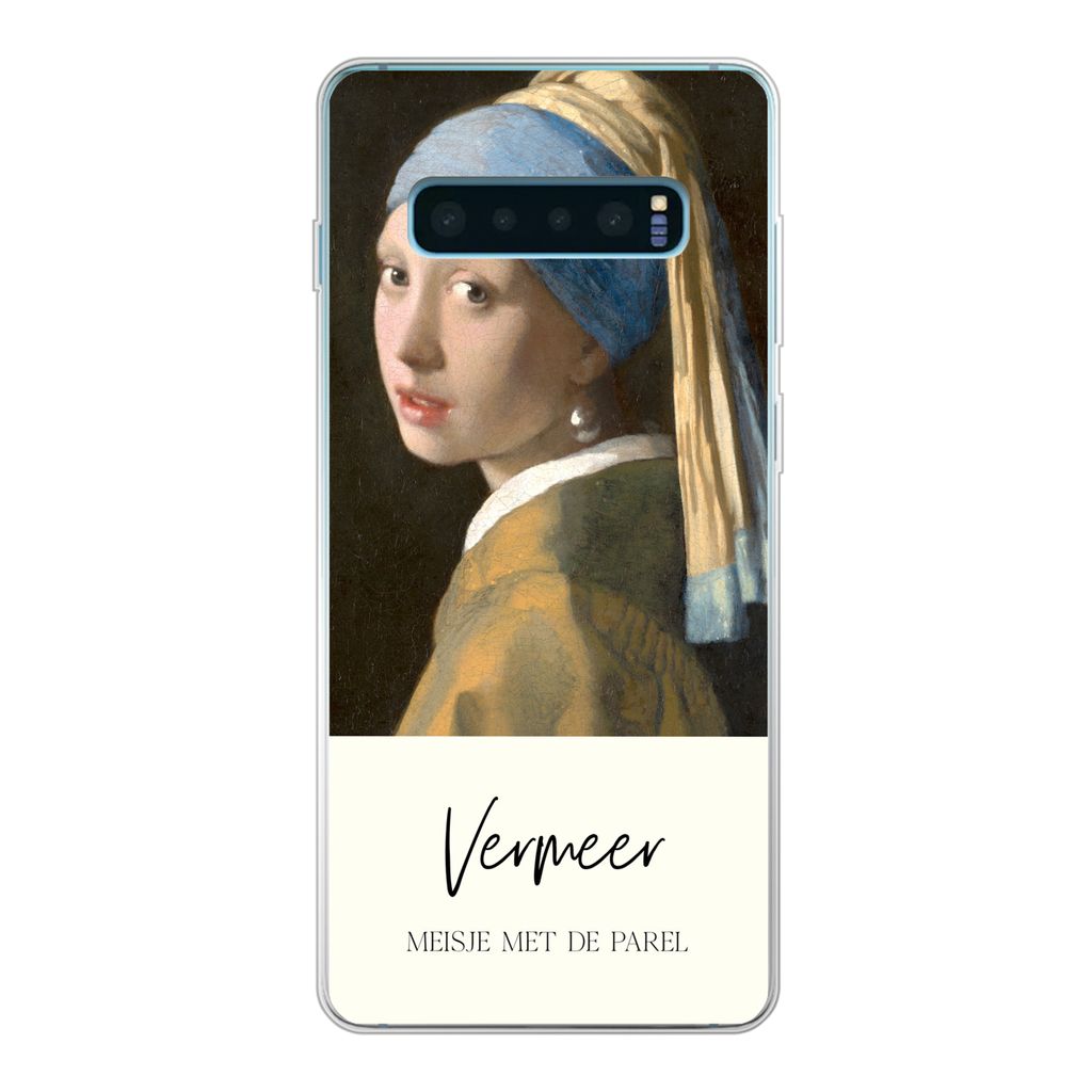 MuchoWow Handyhülle Schutzhülle Hülle für Samsung Galaxy S10 Lite Das Mädchen mit dem Perlenohrring - Vermeer Silikon Softcase Handy Hülle ...