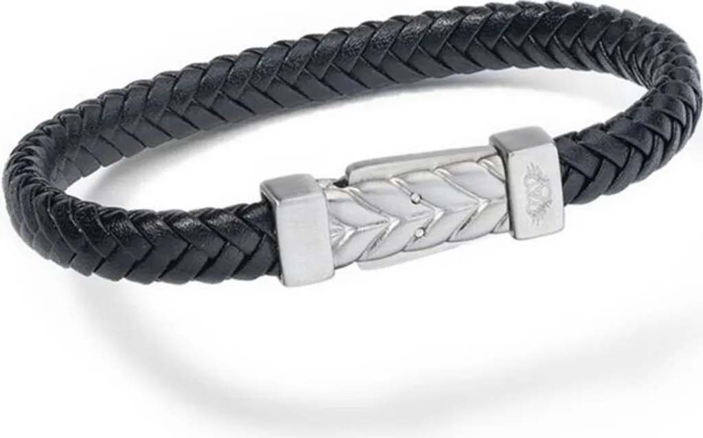 AN Jewels AA.P256LSBK.M Bracciale Sportivo Uomo Acciaio Nero