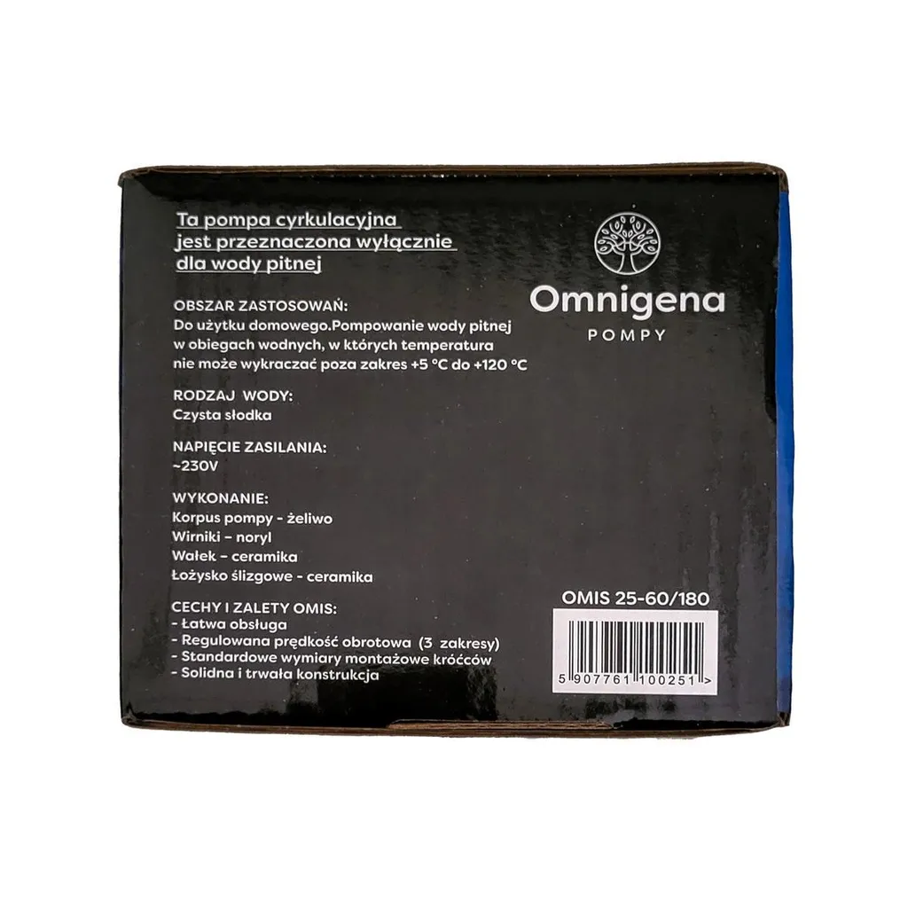 Circulateur de chauffage Omis 25-60/180 3 Vitesses Silencieux et Robuste