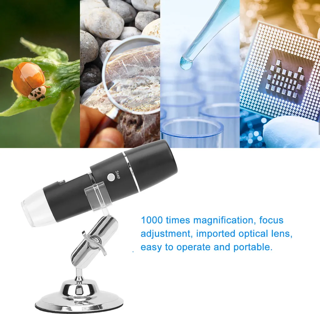 Microscope industriel portable W05A avec capteur WIFI haute résolution - 12