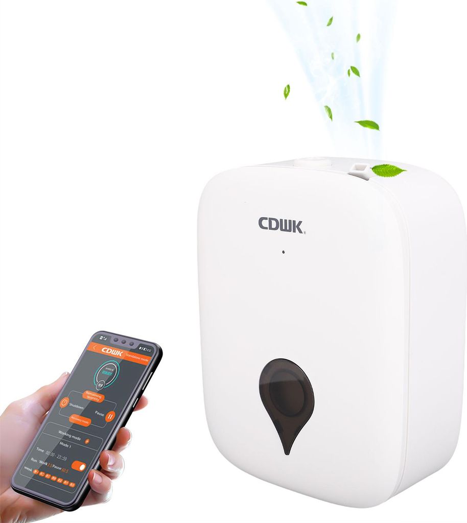Smart Fragrance Diffuser 150ml große Kapazität Smart Scent Diffuser Ultra Quiet BT Controlled Home Fragrance Machine für Schlafzimmer Büro Hote...