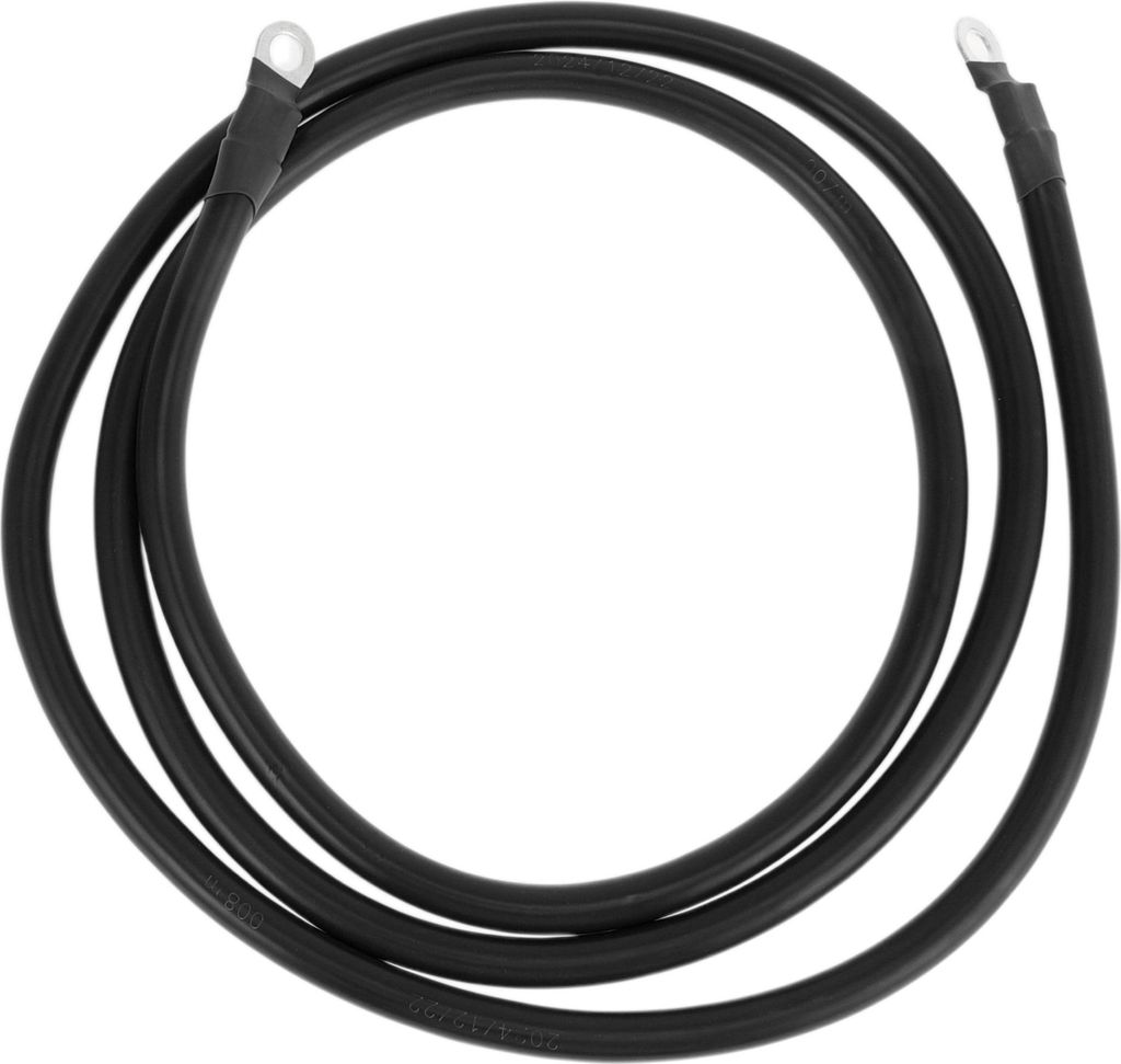 180cm 4AWG Batterie Wechselrichter Kabel 5/16" Batterie Kabel Verzinntes Kupfer Schwarz OT Typ 1Stk