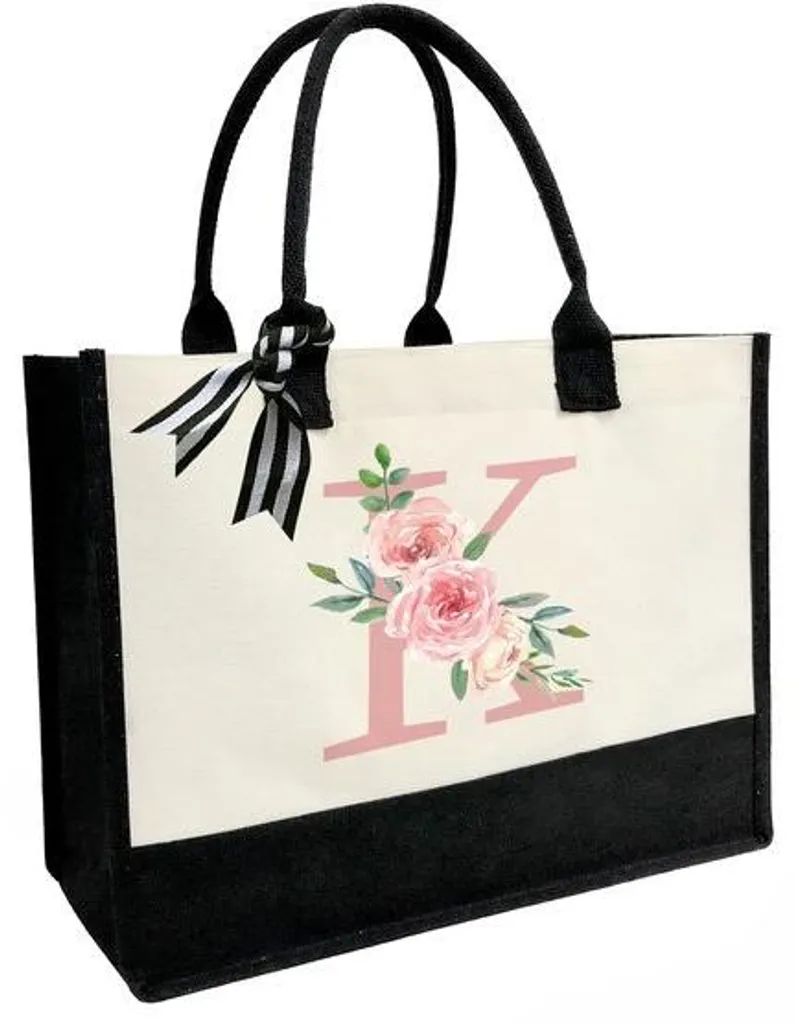 Sac en jute rose sécurisé par zip - Fini les objets perdus avec anses