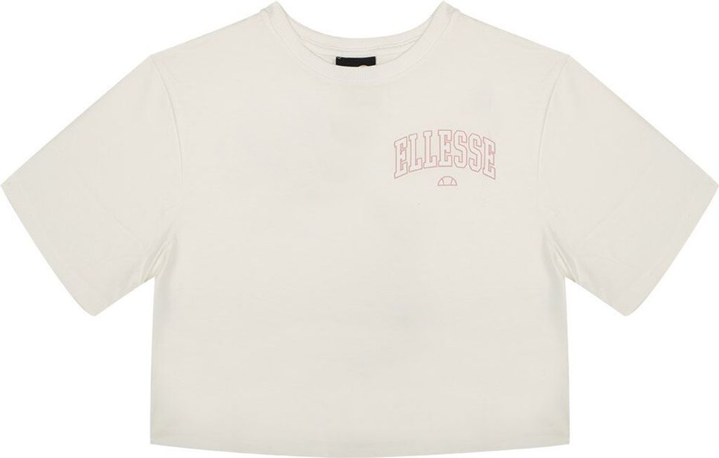 Ellesse Beneventi Cropped Kurzarm-t-shirt Weiß 8 Frau Weiß 8