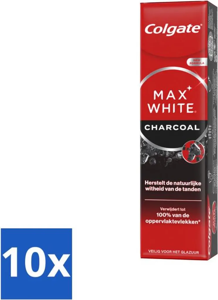 Super Offerta Colgate Max White Carbone - 10x75ml Confezione Risparmio