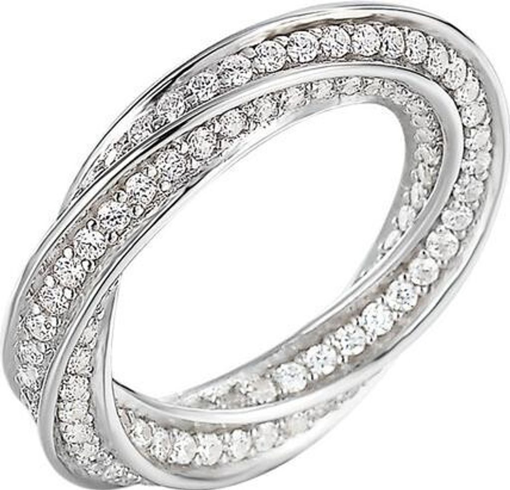 Esprit Collection Damen Ring Silber Zirkonia Olympia ELRG91961A, Ringgröße:53 (16.8 mm Ø)
