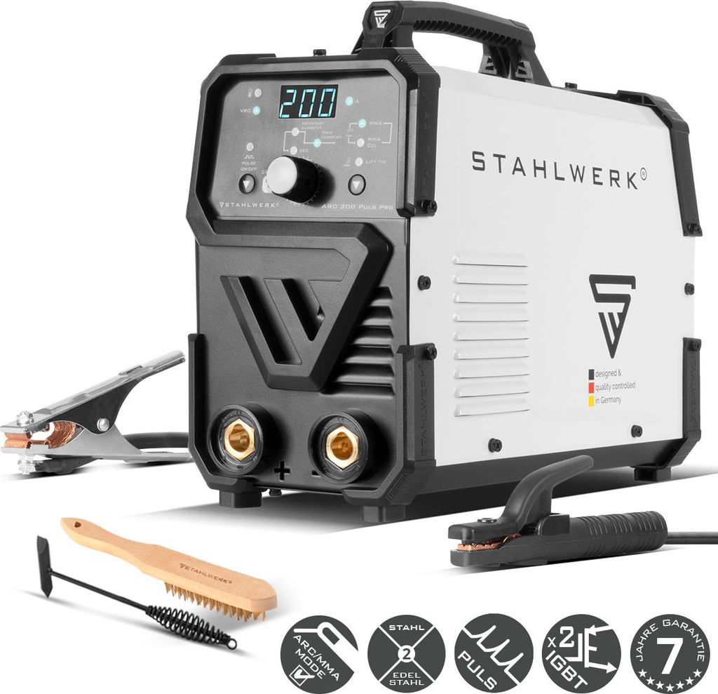 STAHLWERK Elektroden-Schweißgerät ARC 200 Puls Pro – Produktbild 