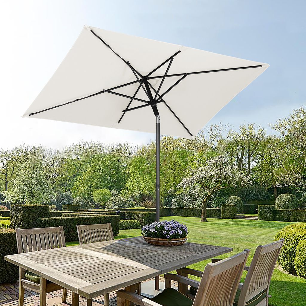 Sekey Sonnenschirm Balkon 200 x 125 cm Rechteckig Produktbild 