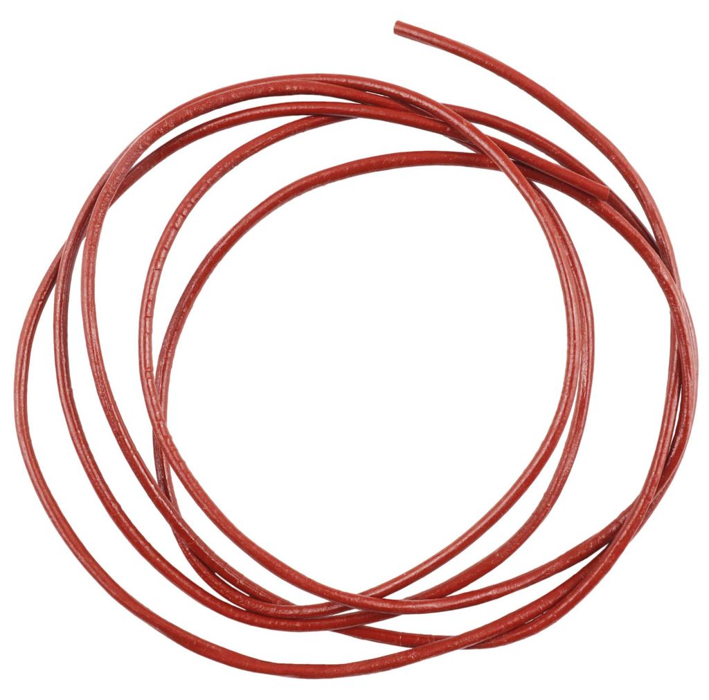 Lederarmband - Lederschnur - Lederband - rund - 2 mm - rotbraun