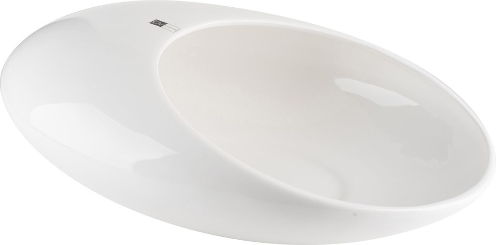 Schale Bean L (44x31x14cm), weiß