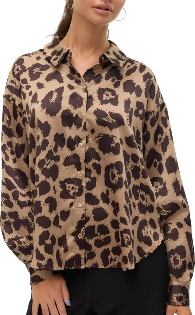 Blouse Vero Moda Merle pour Femme - Chemisier Fluide à Manches Longues