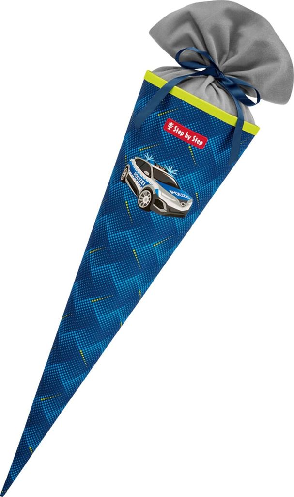 Step by Step Schultüte ,mit eingenähtem Bändchen