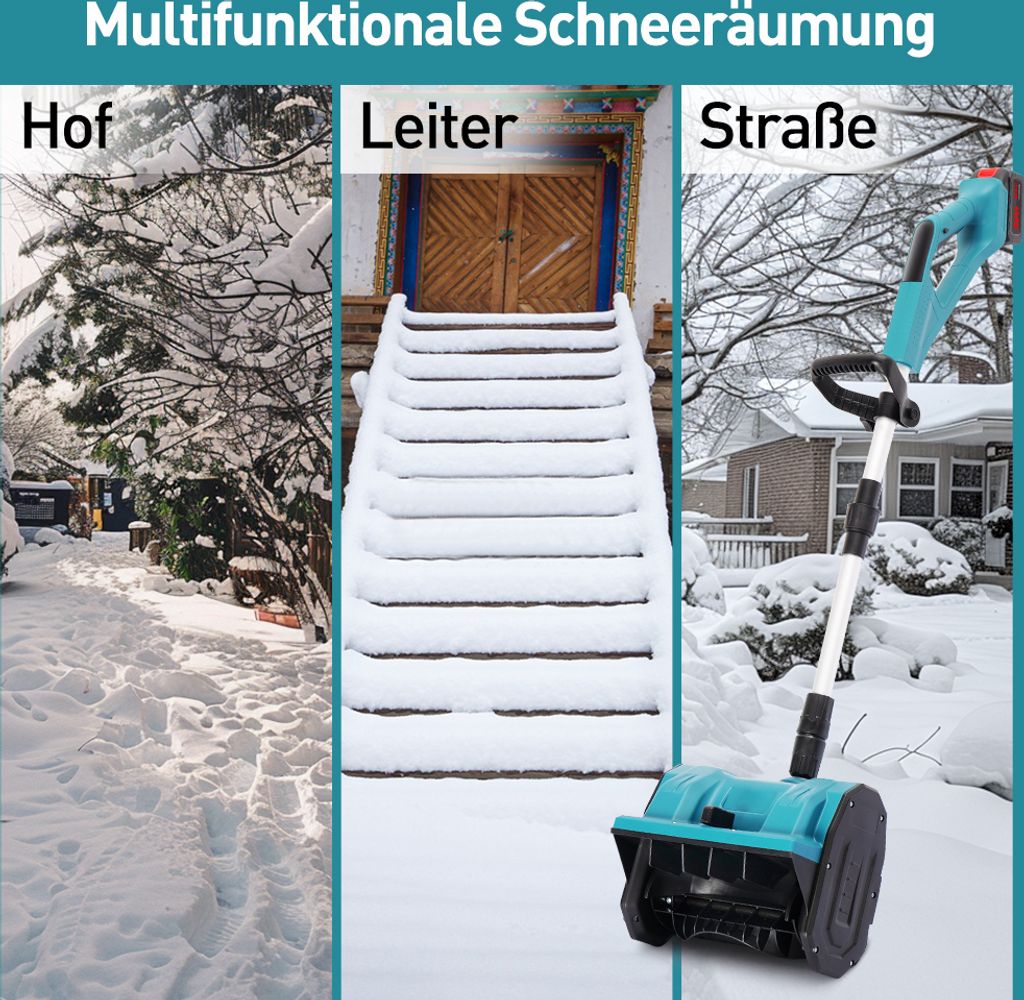 Akku-Tragbare elektrische Schneefräse,Schneeräumwerkzeuge Produktbild 7