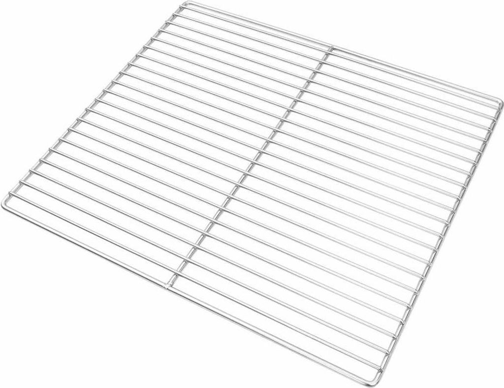 vidaXL Griglia argento 45 x 40 cm in acciaio inox Immagine del prodotto 