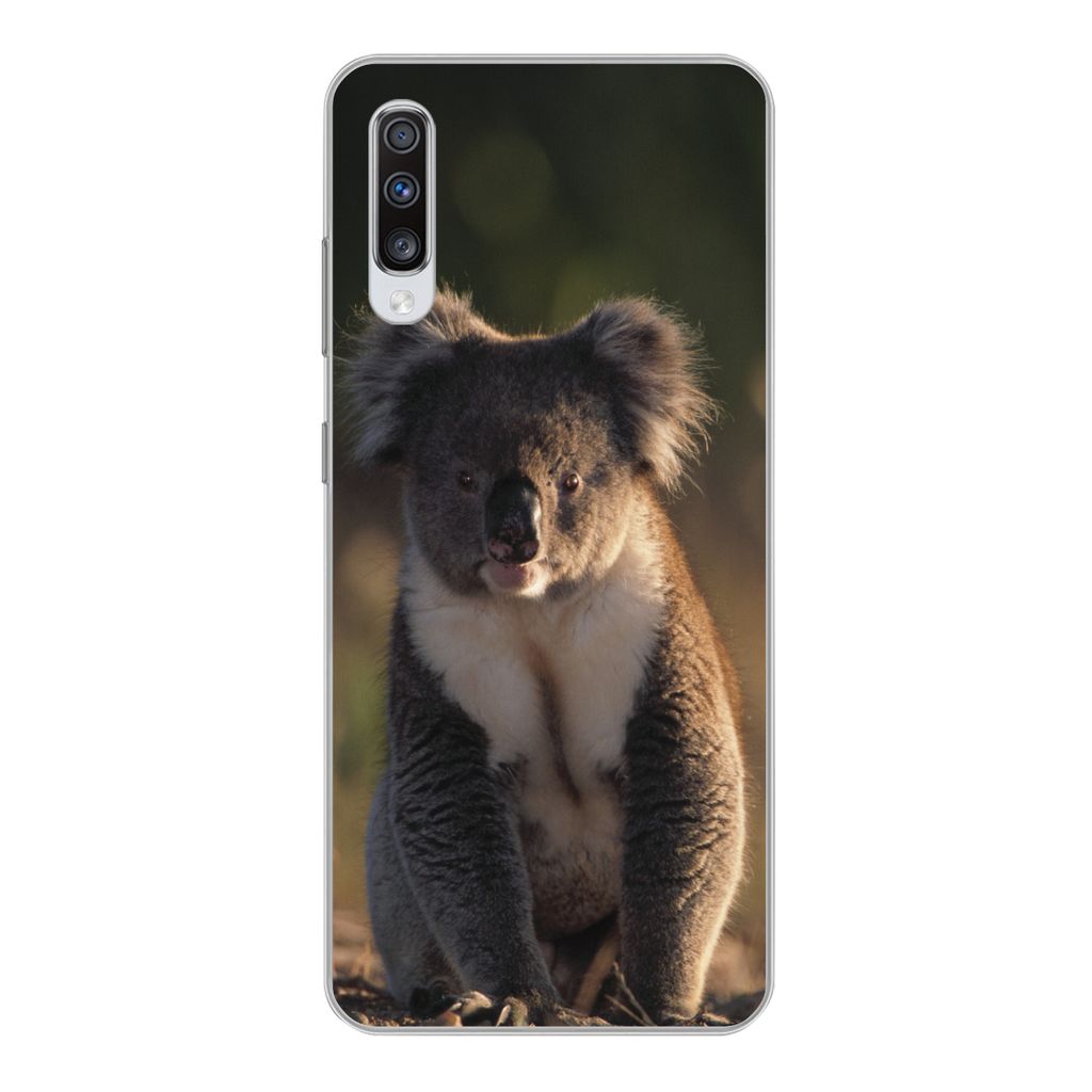 MuchoWow Handyhülle Schutzhülle Hülle für Samsung Galaxy A70 Koala - Sonne - Tier - Kinder - Jungen - Mädchen Silikon Softcase Handy Hülle ...