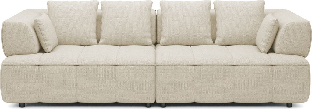 DomoHome AULA BigSofa Mit Verstellbarer Sitztiefe, Ohne Schlaffunktion, Verstellbare Rückenlehnen – Modernes Design, Hoher Komfort, Maße: 284x1...