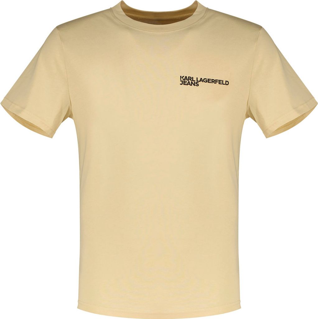 Karl Lagerfeld Slim Kurzarm-t-shirt Beige M Mann Beige M