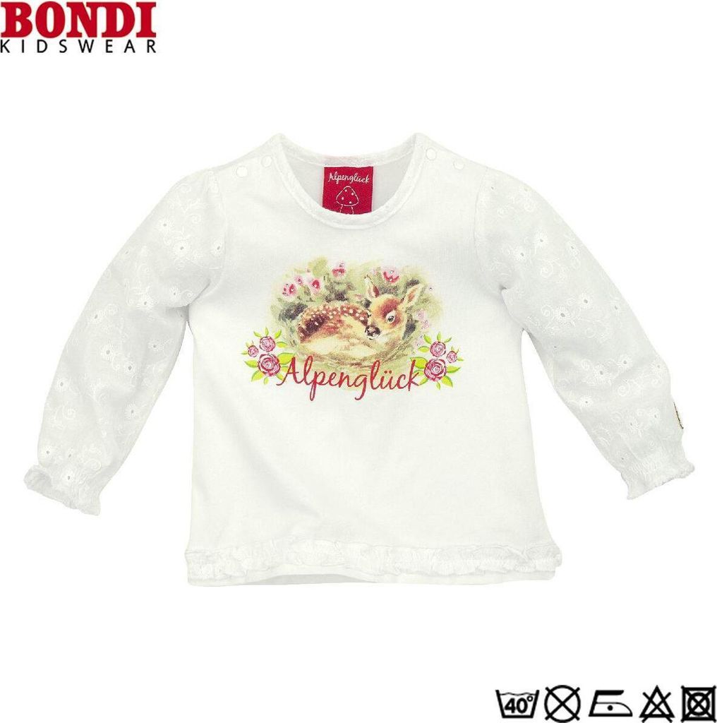 Bondi Kidswear T-Shirt „Bambi“ Alpenglück – Weiß, Größe Produktbild 