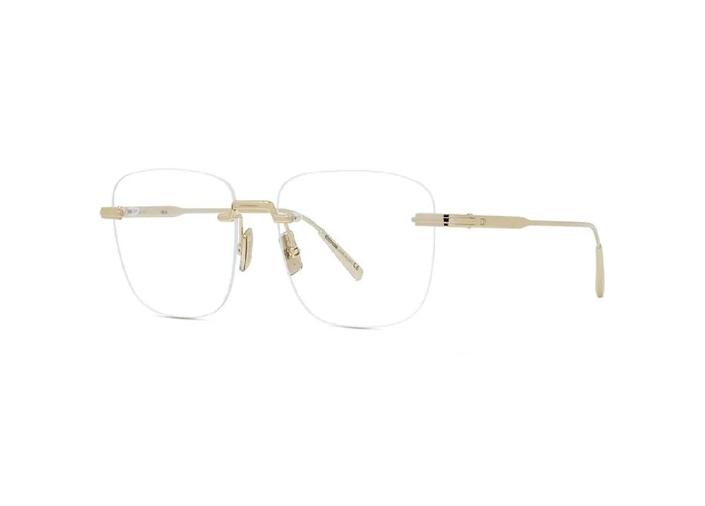 DiorBlacksuitO S3U Monture Dorée Brillant Lunettes de Vue en Métal