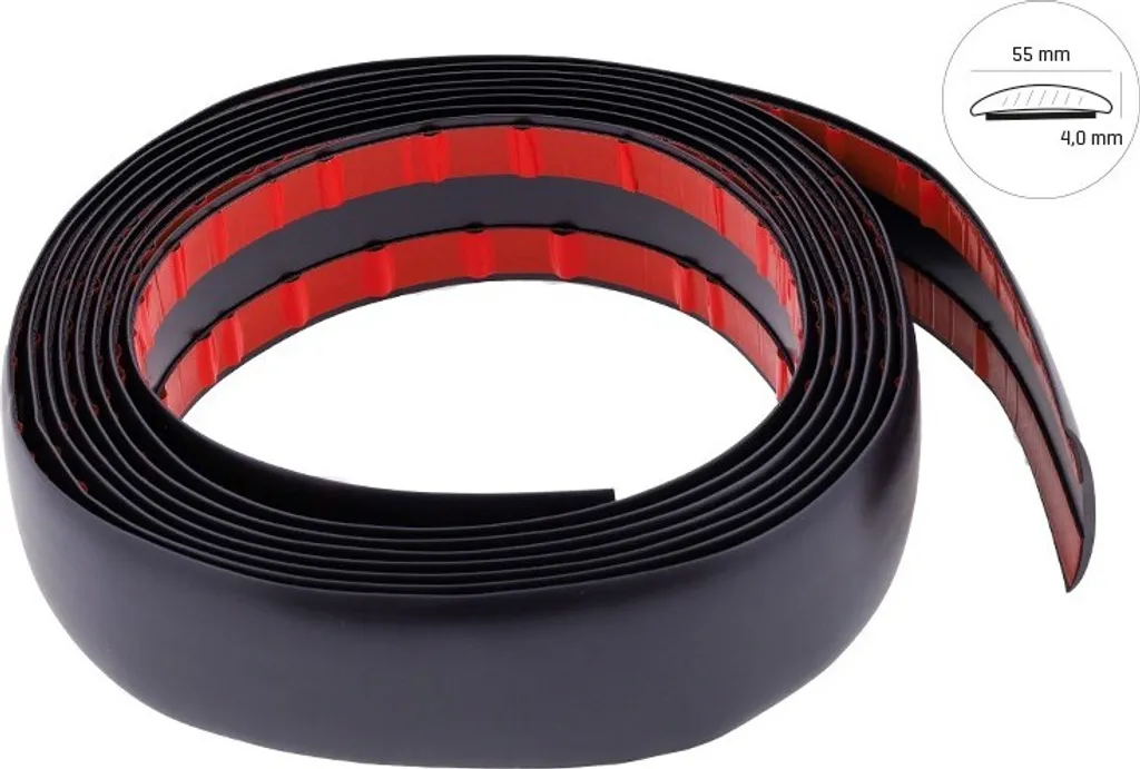 Striscia Decorativa Nero Opaco 55mm x 5m Adesiva per Auto e Design