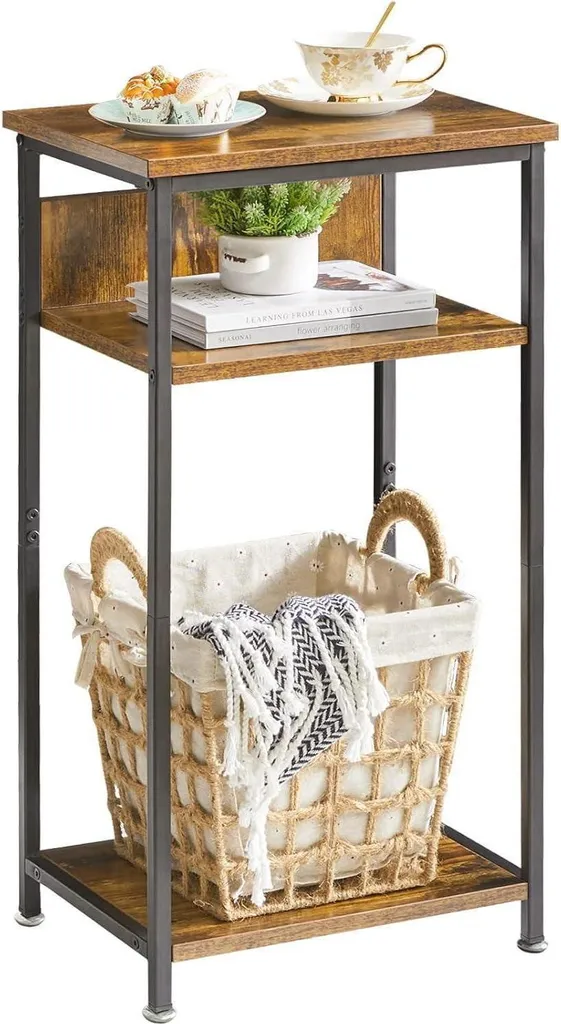 Meuble de chevet industriel pour ranger vos livres et objets de nuit